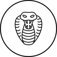 icono de vector de serpiente