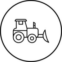 Industrial Tractor Vector Icon