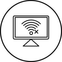 Disconnected Network Vector Icon