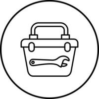 icono de vector de caja de herramientas
