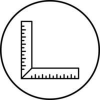 square Ruler Vector Icon