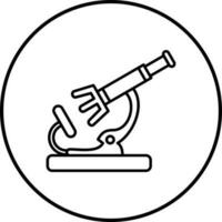 icono de vector de microscopio