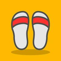 Slippers Vector Icon Design