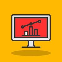 Online Stock Market Vector Icon Design