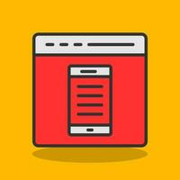 EComerce Webpage Vector Icon Design