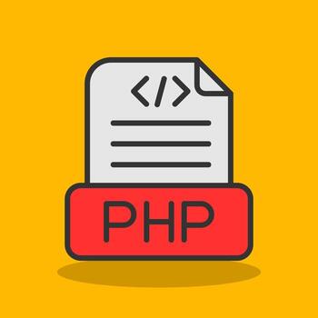 Php File Vector Icon Design