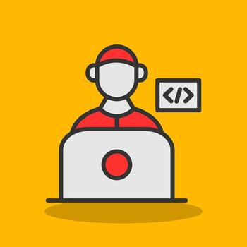 Programmer Vector Icon Design