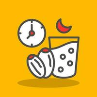 Ramadan Fasting Vector Icon Design
