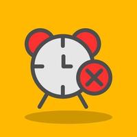 eliminar el diseño del icono del vector de alarma