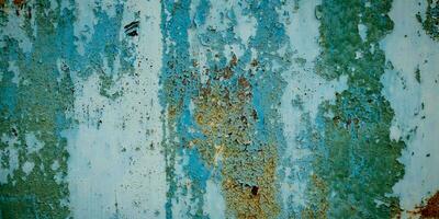 Panorama grunge metal green texture and background photo