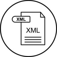 icono de vector xml