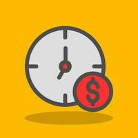 el tiempo es dinero vector icono de diseño