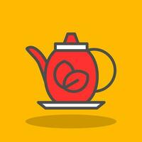 Teapot Vector Icon Design