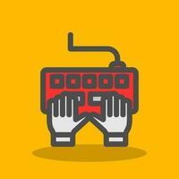 Typing on Keyboard Vector Icon Design