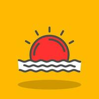 Sunrise Vector Icon Design