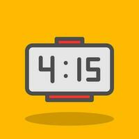 Digital Clock Vector Icon Design