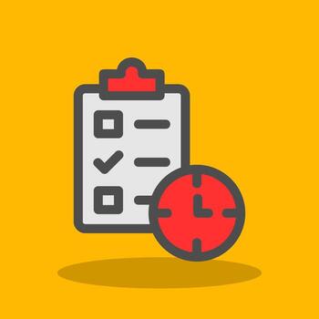 diseño de icono de vector de calendario de tareas