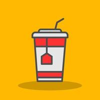 Ice Tea Vector Icon Design