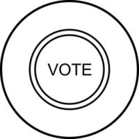 icono de vector de enlace de voto