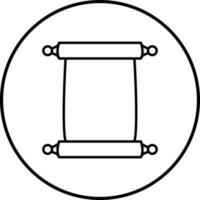 Scroll of Paper Vector Icon