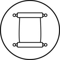 Scroll of Paper Vector Icon