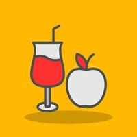 Apple Juice Vector Icon Design