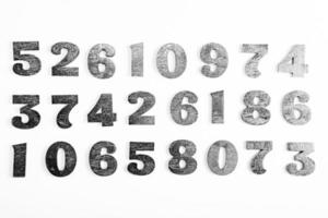 Numbers texture abstraction. Global economy crisis concept. Finance data or education concept. photo