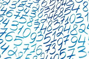 Numbers texture abstraction. Global economy crisis concept. Finance data or education concept. photo