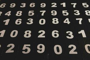 Numbers texture abstraction. Global economy crisis concept. Finance data or education concept. photo