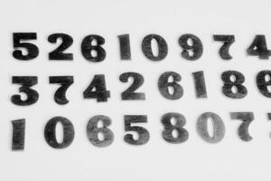 Numbers texture abstraction. Global economy crisis concept. Finance data or education concept. photo