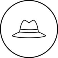 icono de vector de sombrero