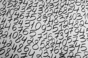 Numbers texture abstraction. Global economy crisis concept. Finance data or education concept. photo