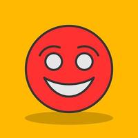 Smiling Face Vector Icon Design