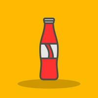 Cola Bottle Vector Icon Design