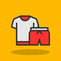 Exercise Clothes Vector Icon Design