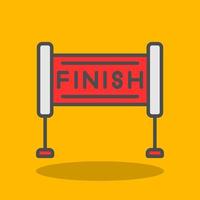 Finish Line Vector Icon Design