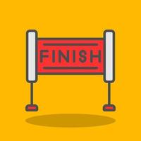 Finish Line Vector Icon Design