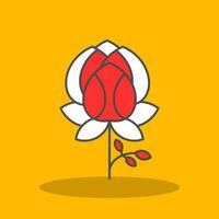 Peony Vector Icon Design