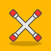 Cross Wrench Vector Icon Design