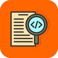 Code Review Vector Icon Design