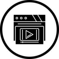 icono de vector de reproductor de video