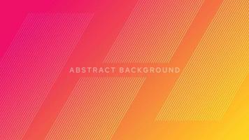 Colorful geometric background with gradient yellow and pink color vector