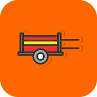 Wood Cart Vector Icon Design