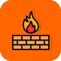 Firewall Vector Icon Design