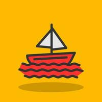 Sailing Vector Icon Design