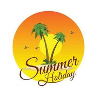 Summer Holiday premium vector illustration