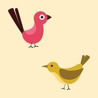 Birds illustrations collection vector