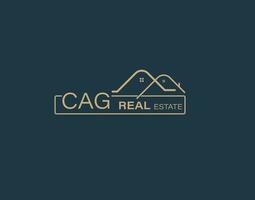 CAG Real Estate and Consultants Logo Design Vectors images. Luxury Real Estate Logo Design