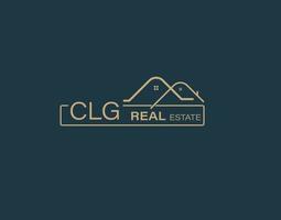 CLG Real Estate and Consultants Logo Design Vectors images. Luxury Real Estate Logo Design