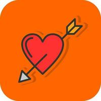 Heart Arrow Vector Icon Design